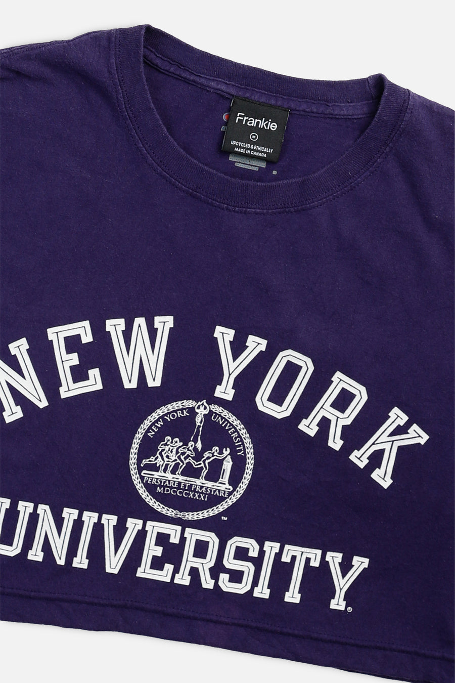 Rework New York University Crop Tee - M