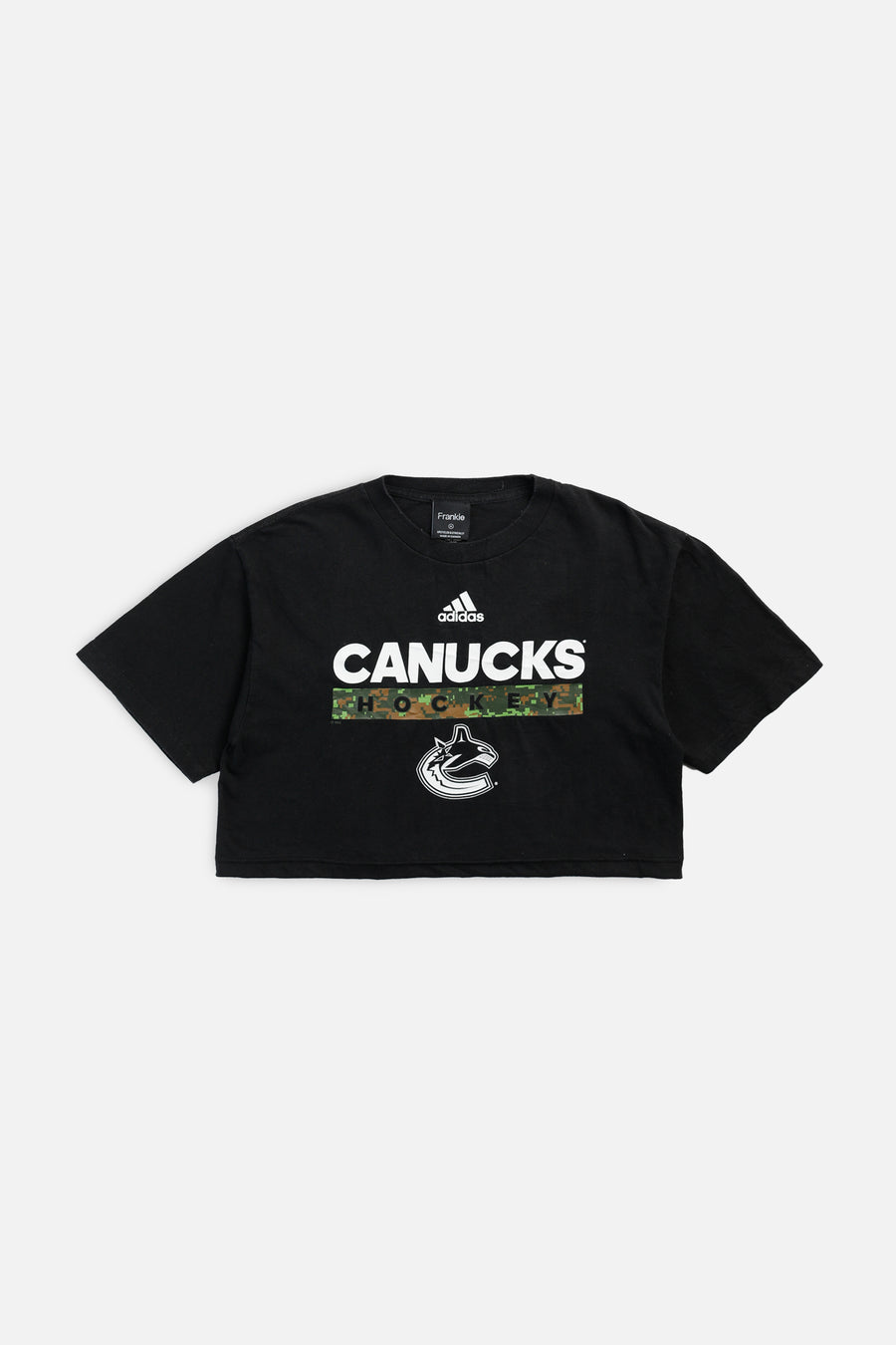 Rework Vancouver Canucks NHL Crop Tee - M