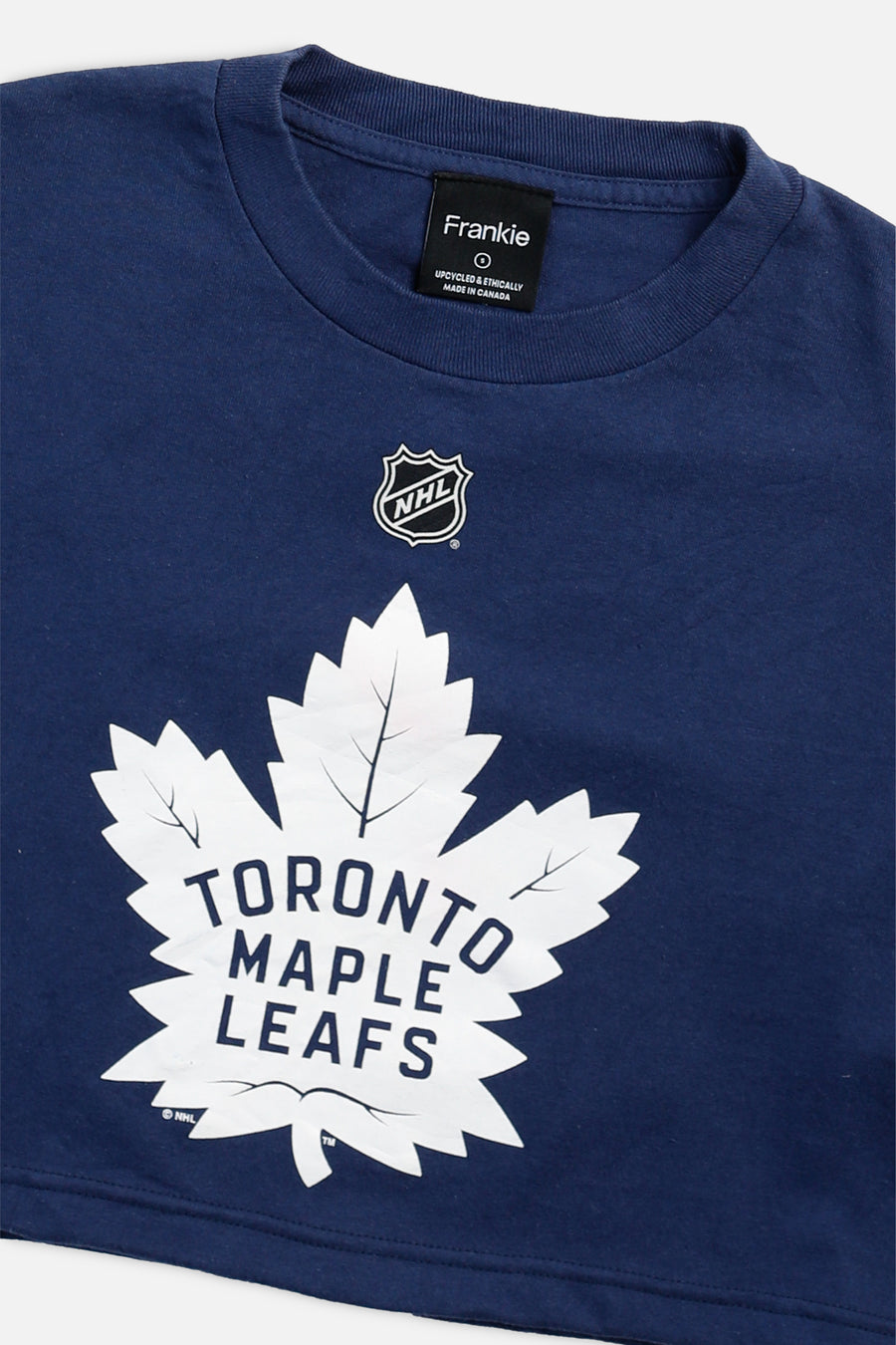 Rework Toronto Maple Leafs NHL Crop Tee - S