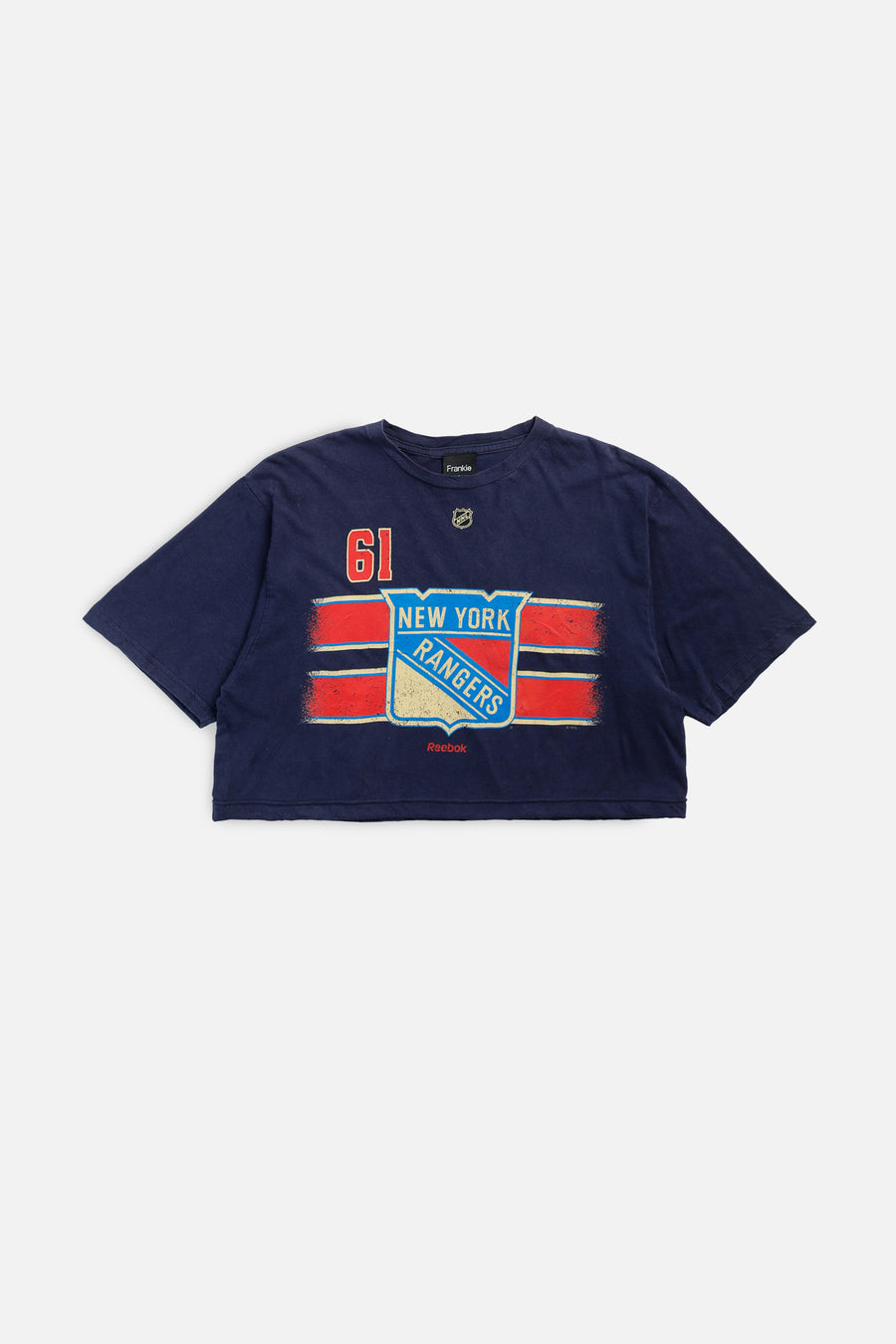 Rework New York Rangers NHL Crop Tee - L