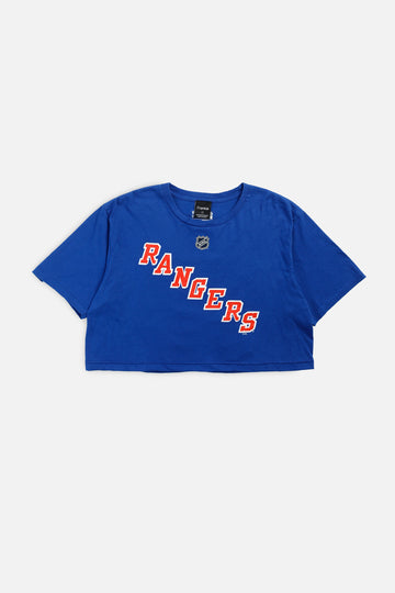 Rework NY Rangers NHL Crop Tee - L