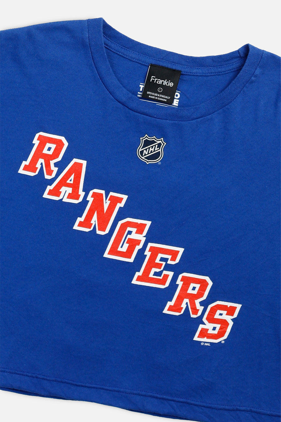 Rework NY Rangers NHL Crop Tee - L