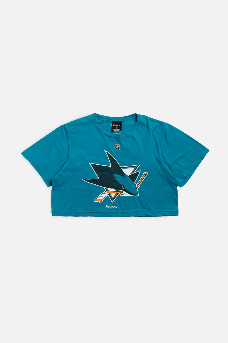 Rework San Jose Sharks NHL Crop Tee - M