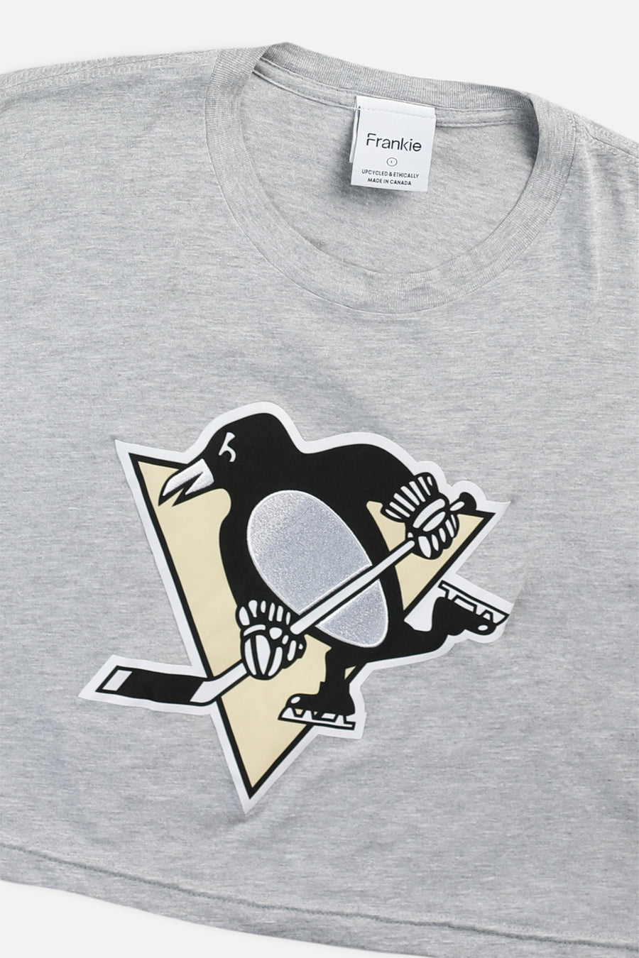 Rework Pittsburgh Penguins NHL Crop Tee - L