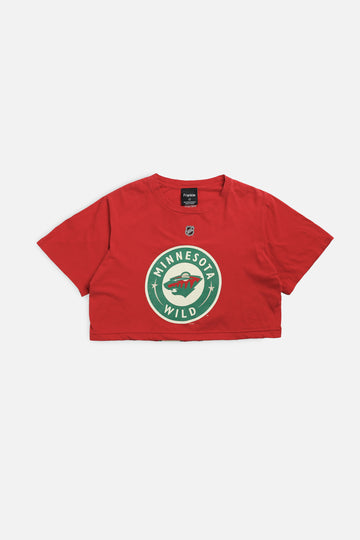 Rework Minnesota Wild NHL Crop Tee - S