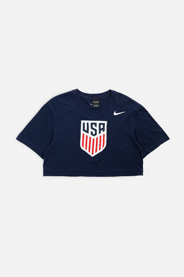 Rework Crop USA Soccer Tee - S