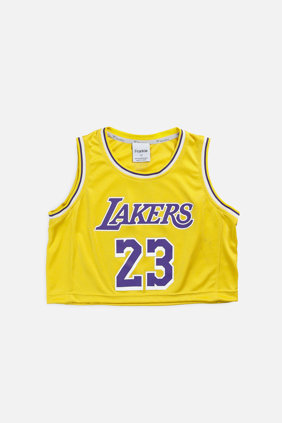 Rework LA Lakers NBA Crop Jersey - XS