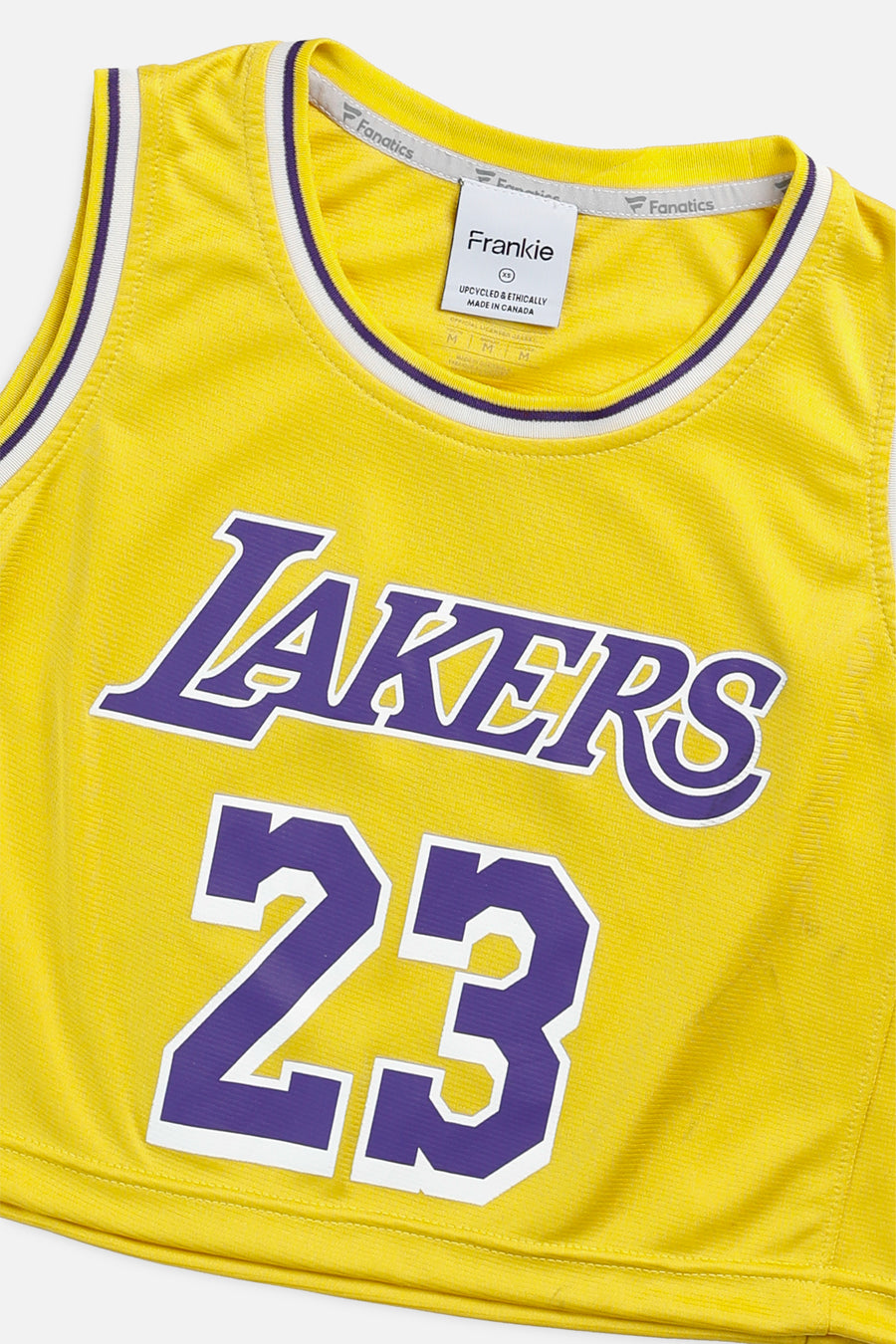 Rework LA Lakers NBA Crop Jersey - XS