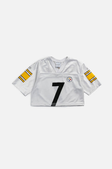 Rework Crop Pittsburgh Steelers NFL Jersey - XS