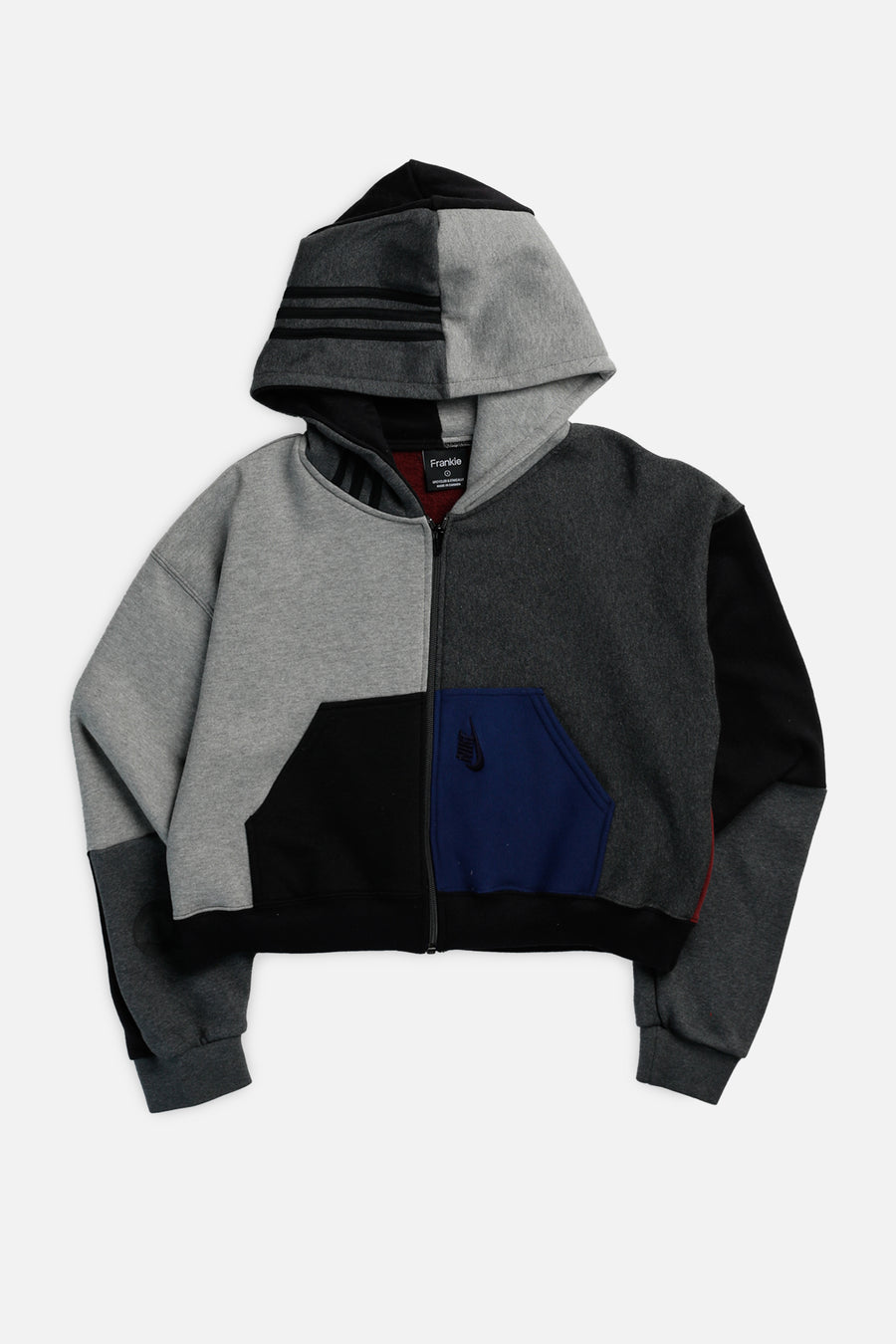 Rework Crop Zip Hoodie - S