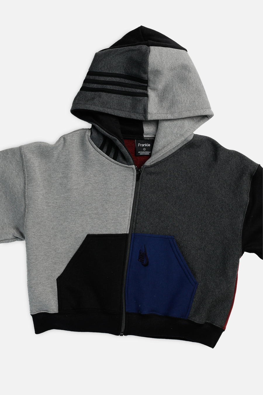 Rework Crop Zip Hoodie - S