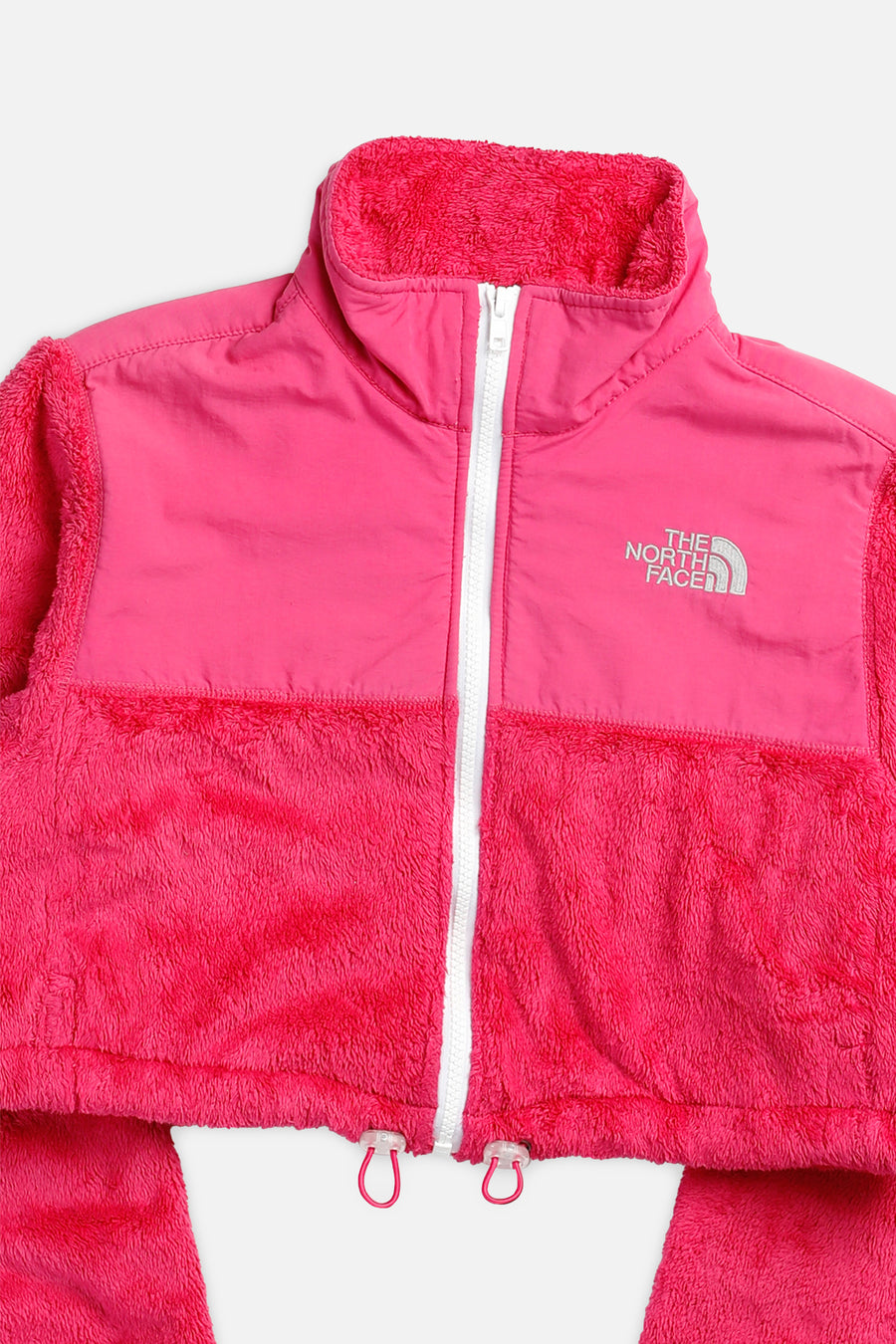 Rework North Face Crop Fleece Jacket - L