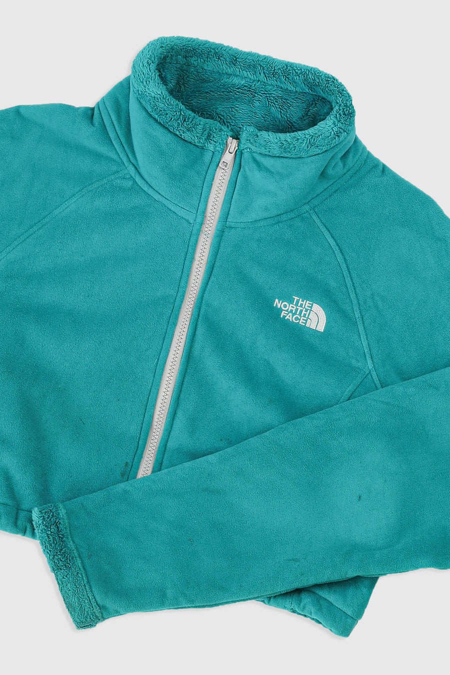 Rework North Face Crop Fleece Jacket - L