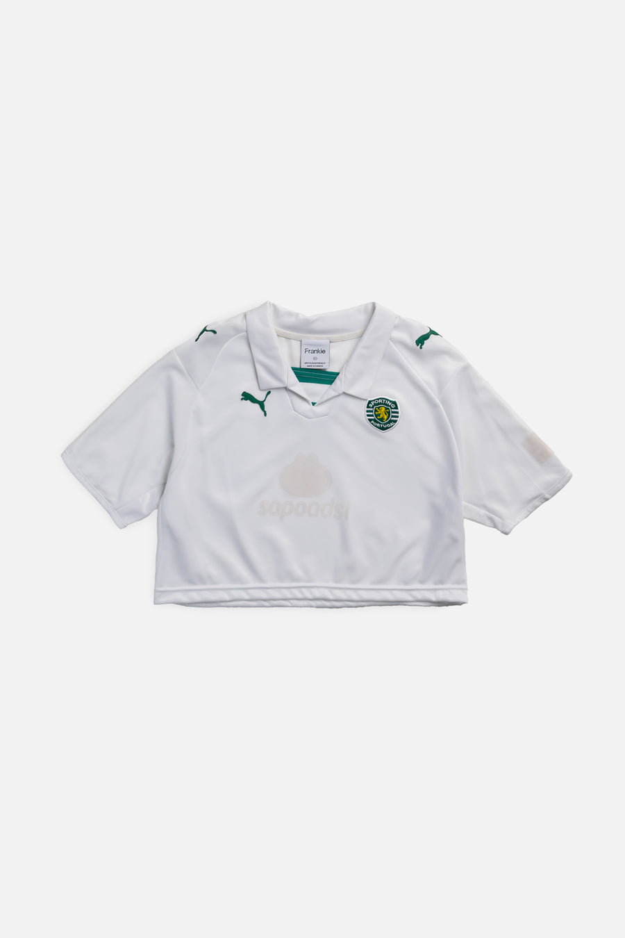 Rework Crop Sporting Portugal Soccer Jersey - XS