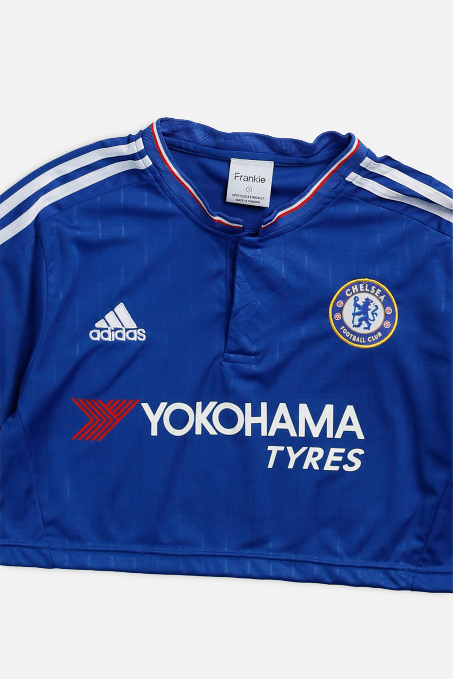 Rework Crop Chelsea Soccer Jersey - S