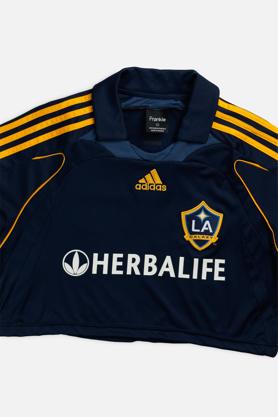 Rework Crop LA Galaxy Soccer Jersey - L