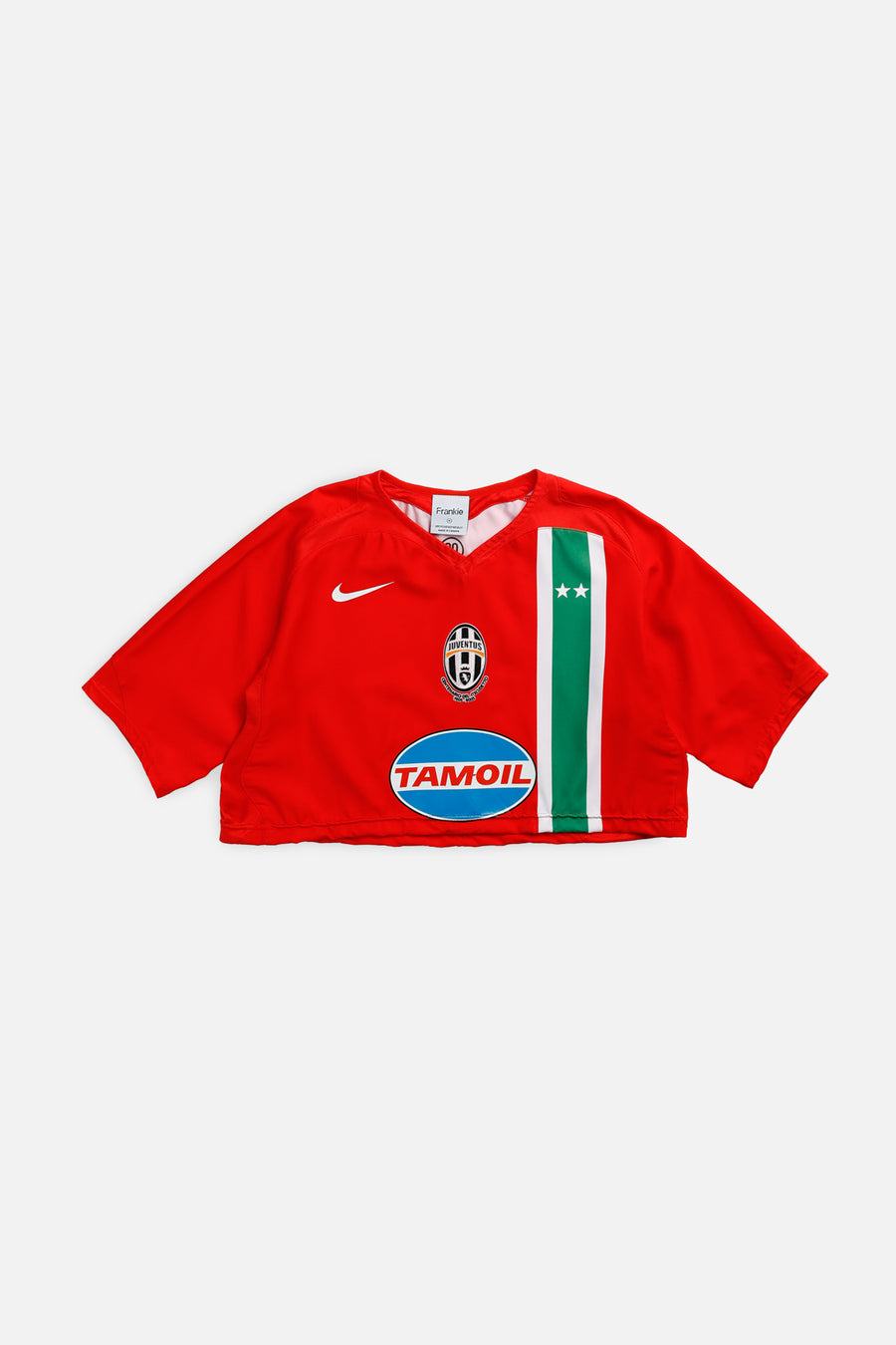 Rework Crop Juventus Soccer Jersey - M