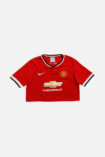 Rework Crop Manchester Soccer Jersey - S