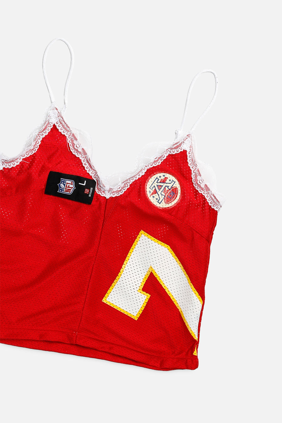 Rework Kansas City Chiefs NFL Lace Tank - XS