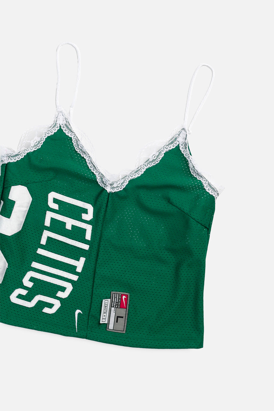 Rework Boston Celtics NBA Lace Tank - XS