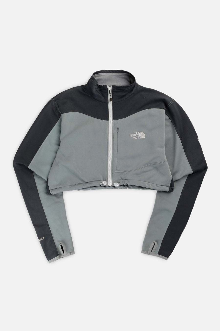 Rework North Face Crop Fleece Jacket - M