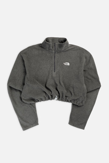 Rework North Face Crop Fleece Sweater - XL