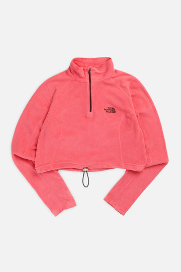 Rework North Face Crop Fleece Sweater - S