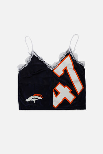 Rework Denver Broncos NFL Lace Tank - M