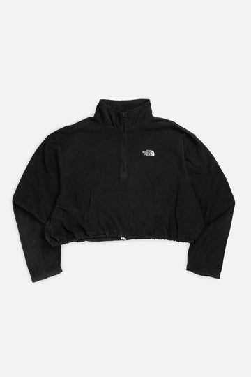 Rework North Face Crop Fleece Jacket - XXL