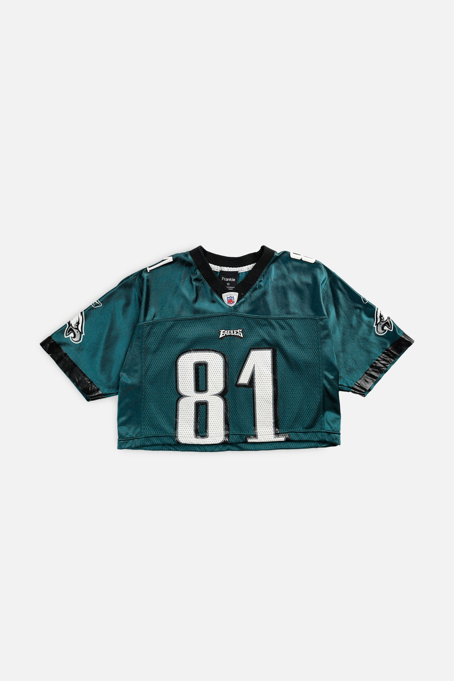 Rework Crop Philadelphia Eagles NFL Jersey - XS