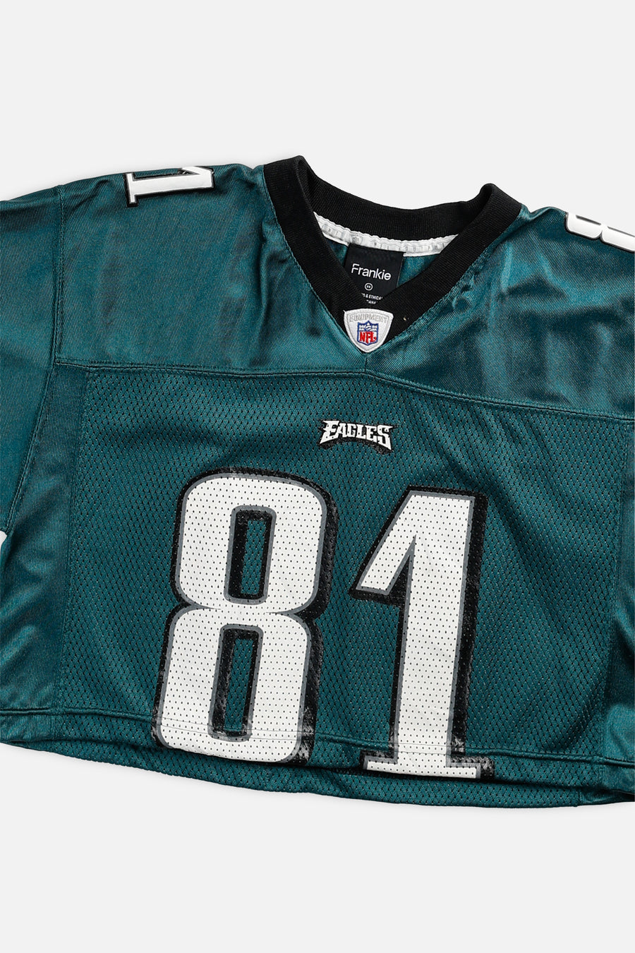 Rework Crop Philadelphia Eagles NFL Jersey - XS