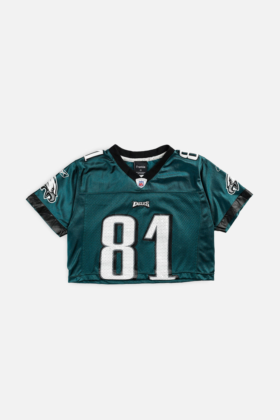 Rework Crop Philadelphia Eagles NFL Jersey - XS