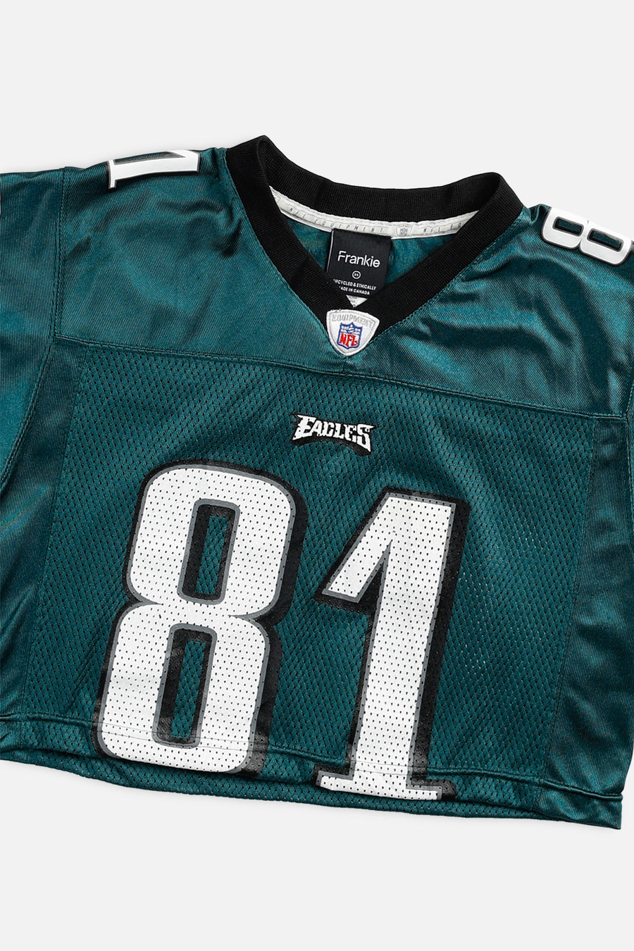 Rework Crop Philadelphia Eagles NFL Jersey - XS