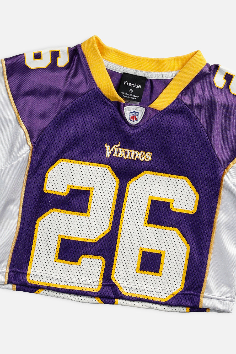 Rework Crop Minnesota Vikings NFL Jersey - XS