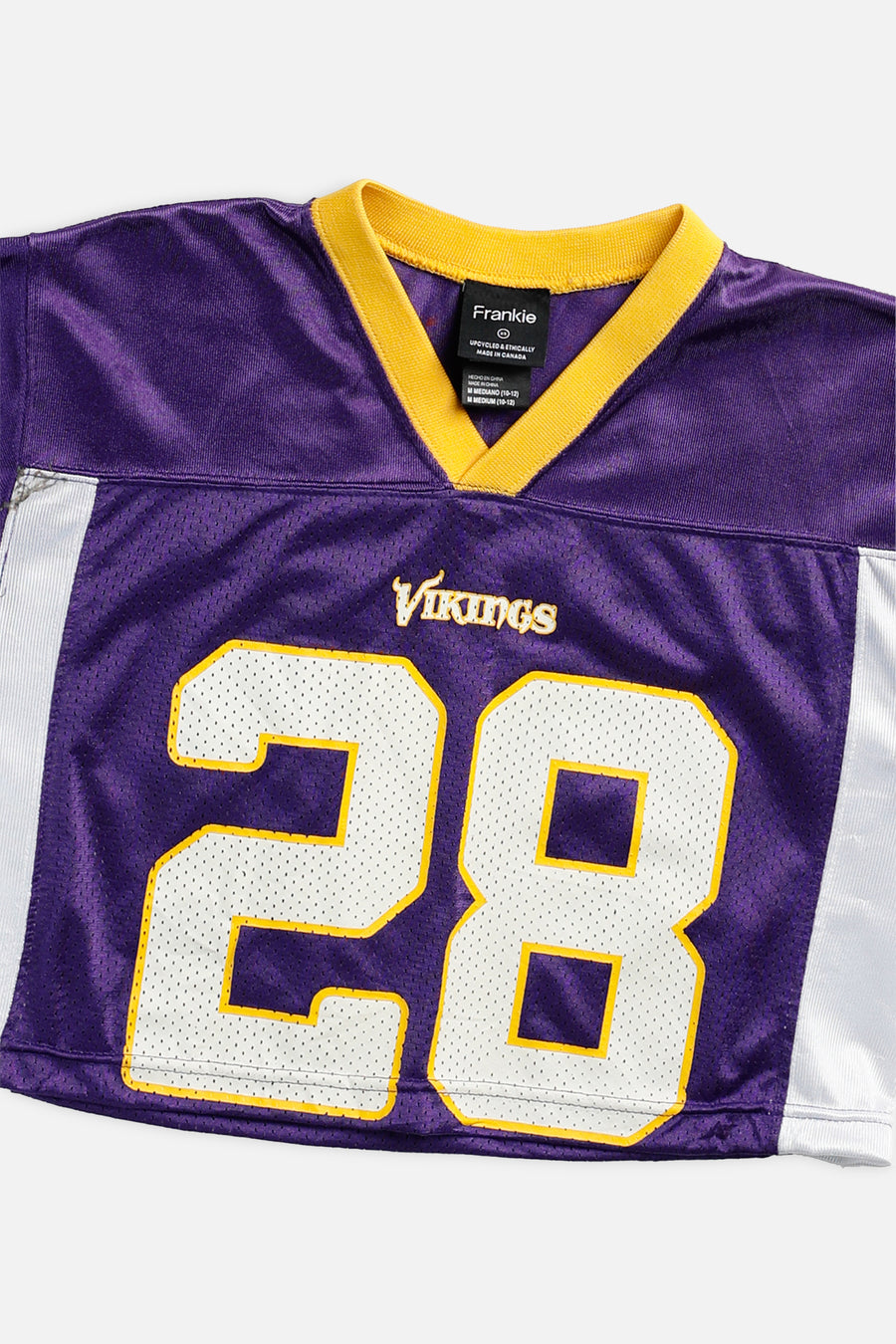 Rework Crop Minnesota Vikings NFL Jersey - XS