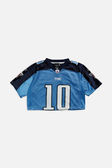 Rework Crop Tennessee Titans NFL Jersey - S