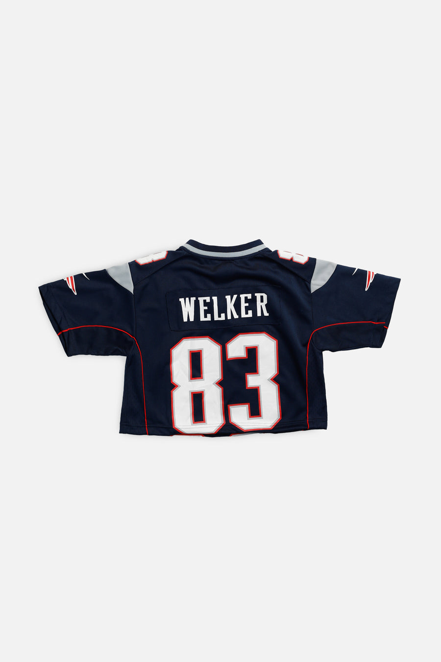 Rework Crop New England Patriots NFL Jersey - XS