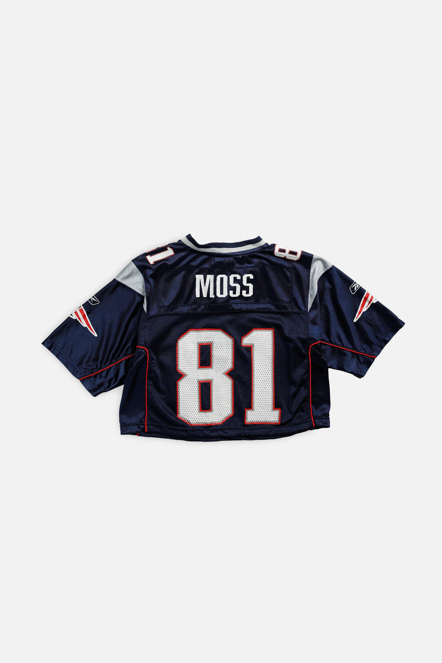 Rework Crop New England Patriots NFL Jersey - S