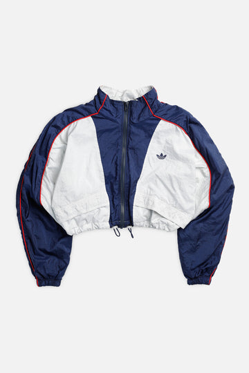 Rework Adidas Crop Windbreaker - L