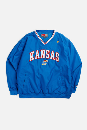 Vintage University of Kansas Windbreaker Jacket - L