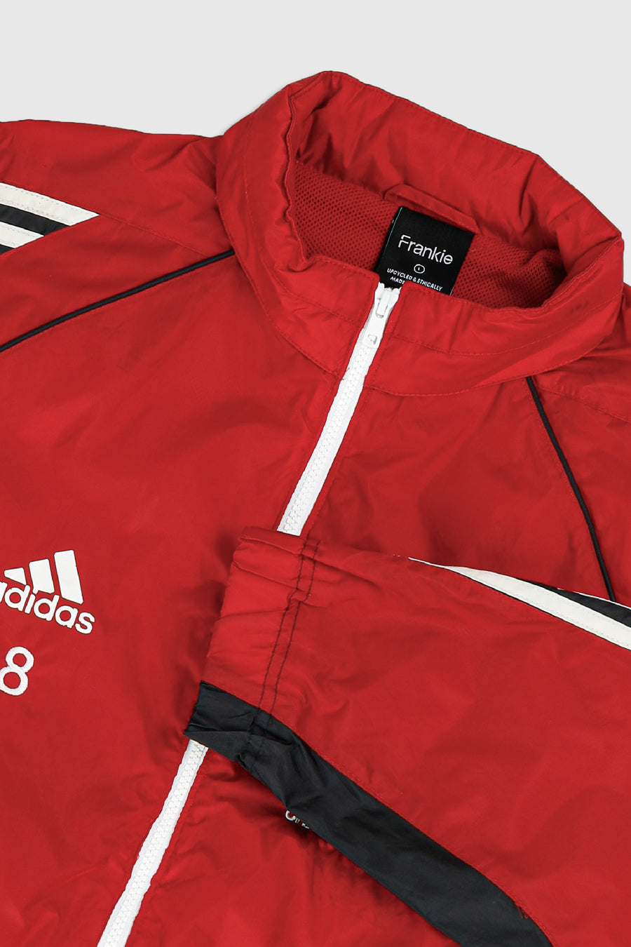 Rework Adidas Ohio State Crop Windbreaker - L