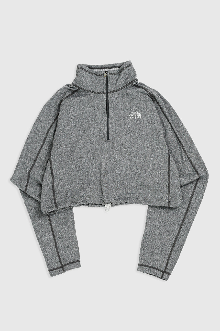 Rework North Face Crop Fleece Sweater - L