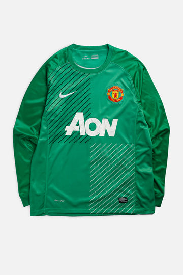 Vintage Manchester Soccer Long Sleeve Jersey - XL