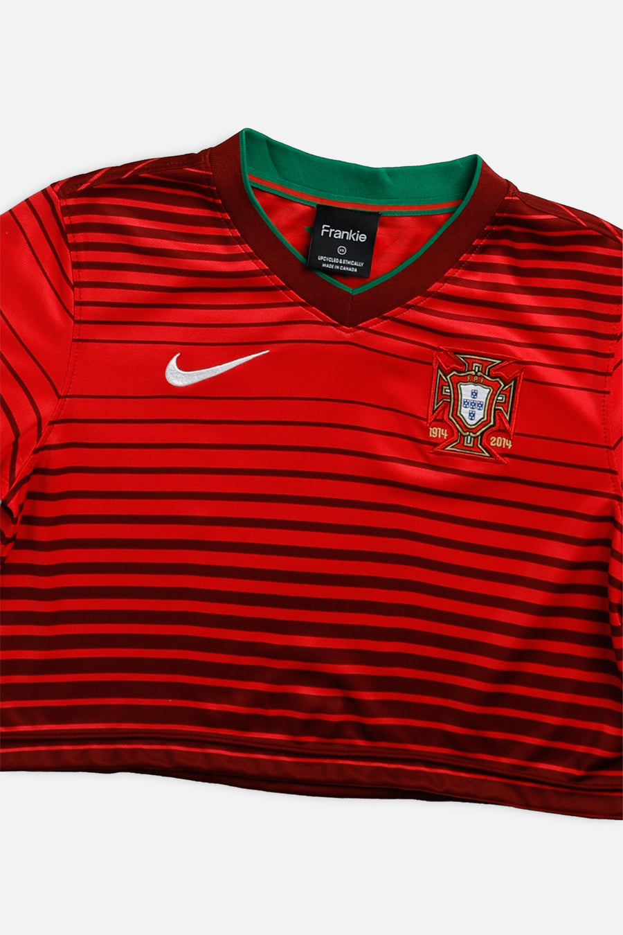 Rework Crop Portugal Soccer Jersey - XS