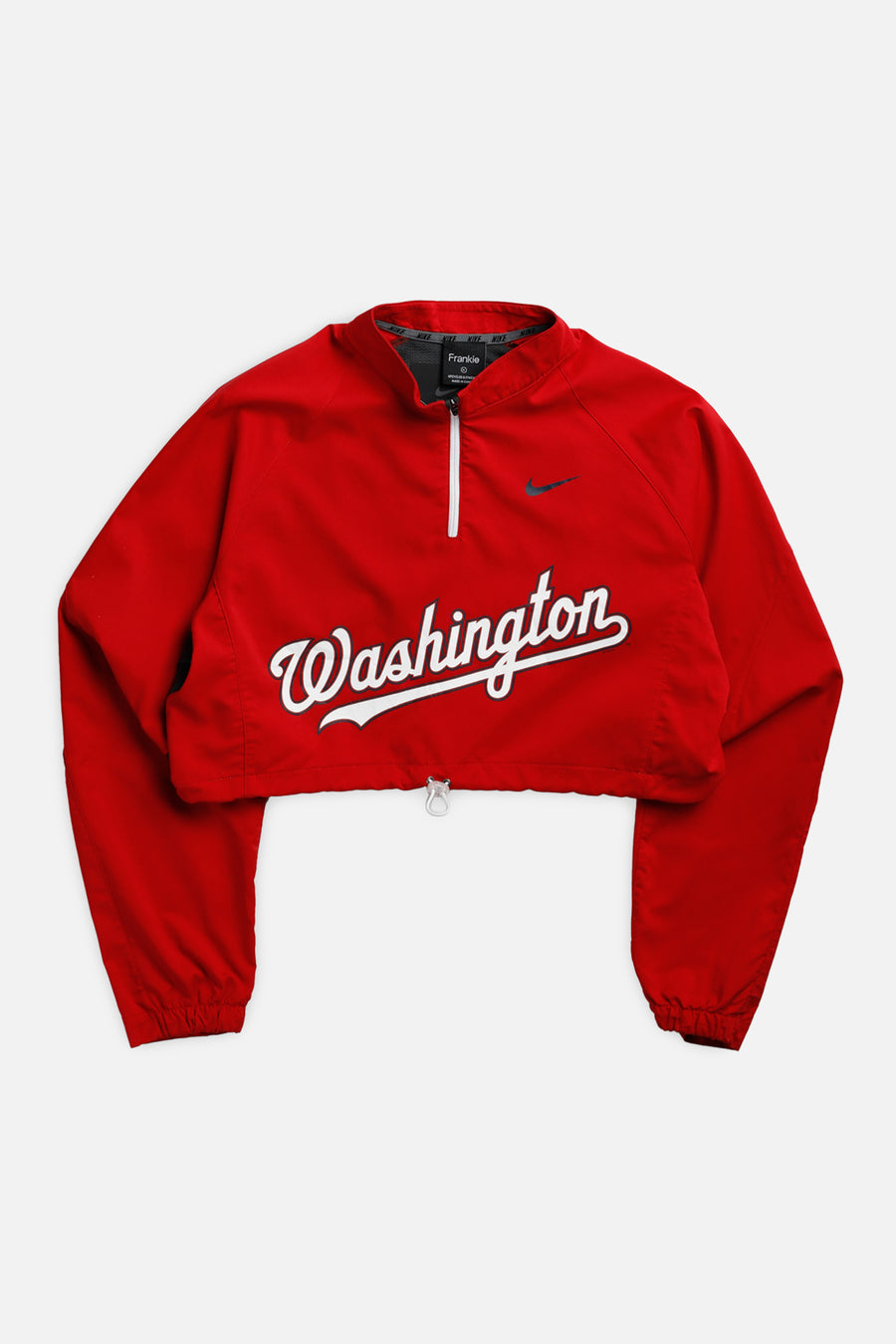 Rework Nike Washington Nationals MLB Crop Windbreaker - XL