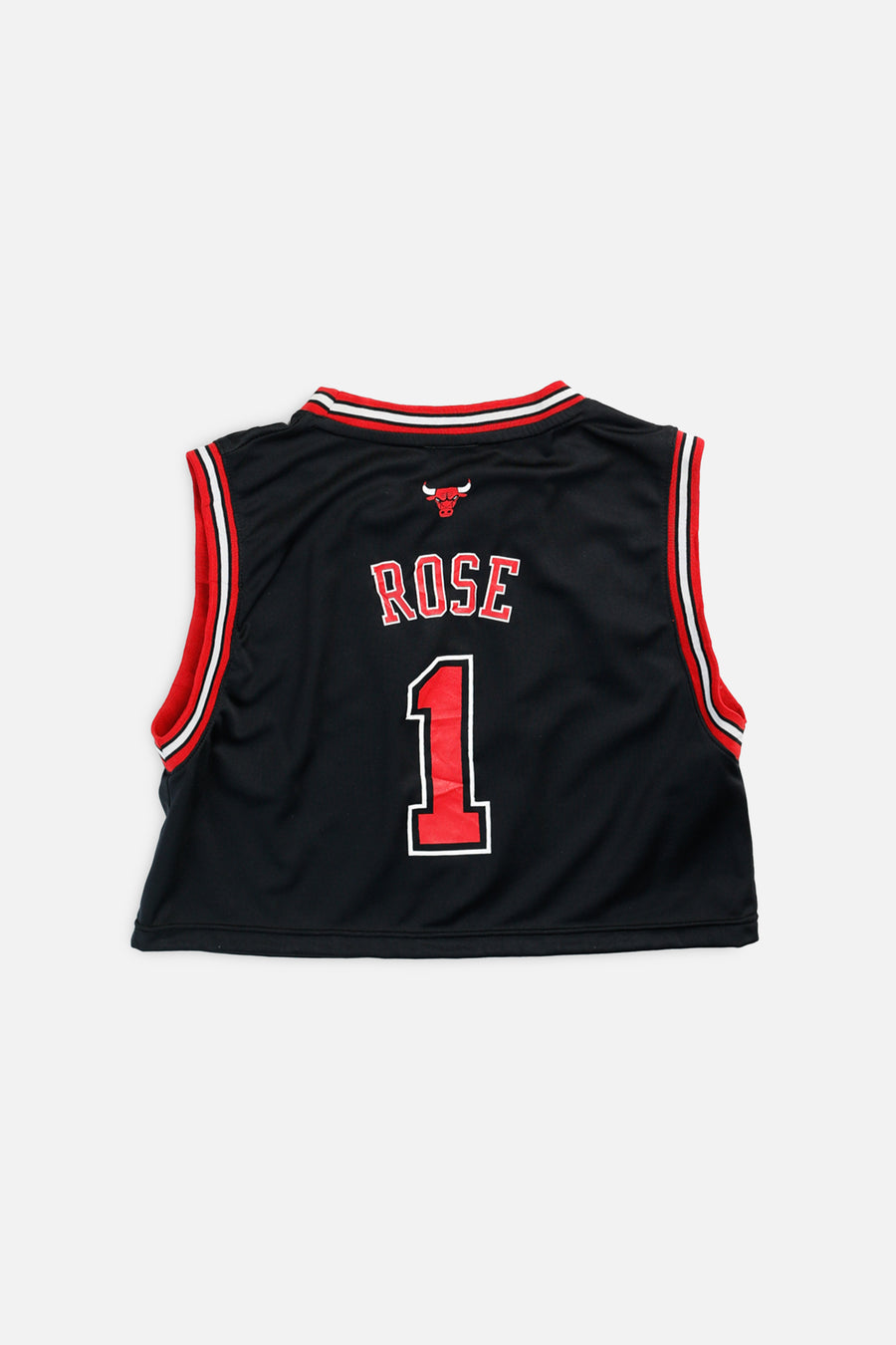 Rework Chicago Bulls NBA Crop Jersey - S