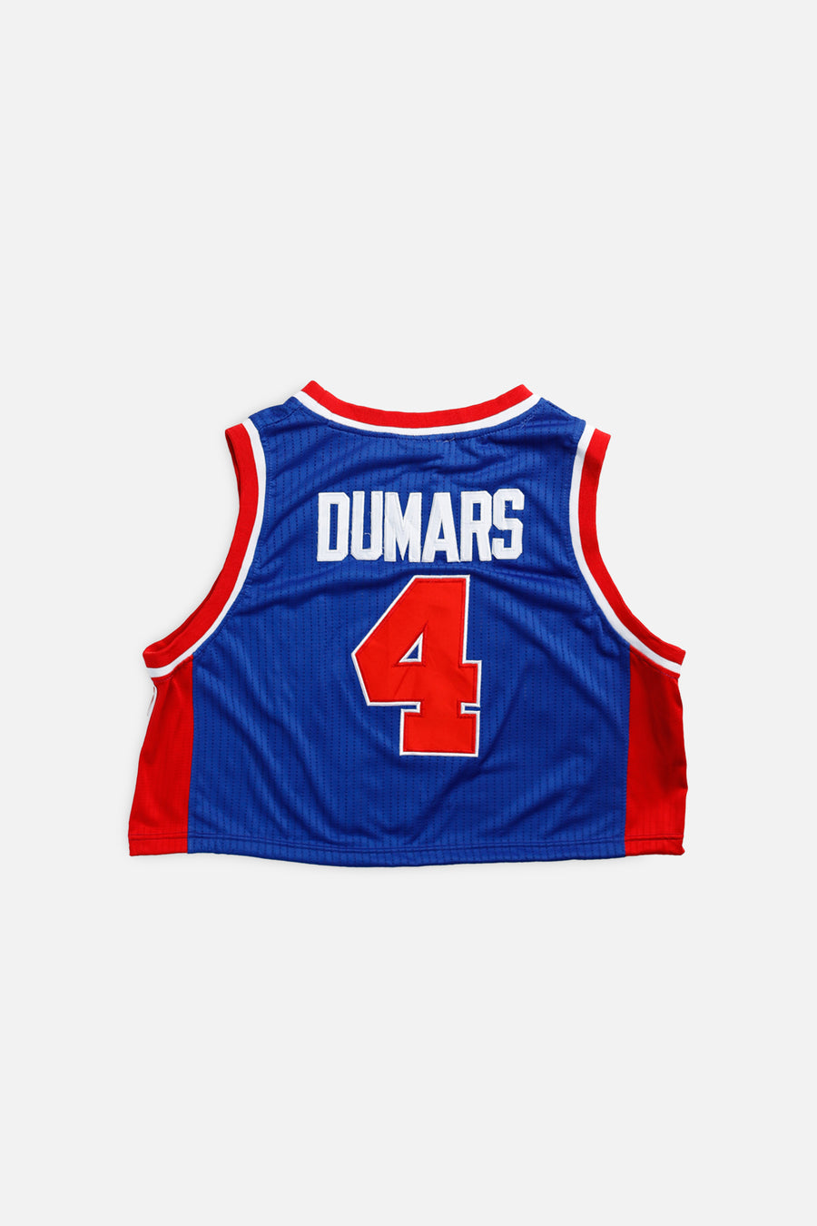 Rework Detroit Pistons NBA Crop Jersey - L