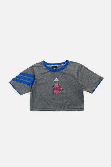 Rework NY Knicks NBA Crop Tee - XS