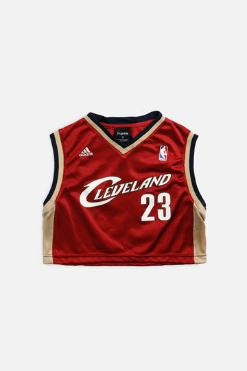 Rework Cleveland Cavaliers NBA Crop Jersey - XS