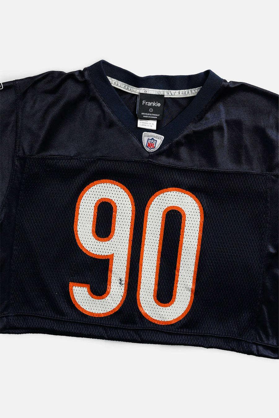 Rework Crop Chicago Bears NFL Jersey - S